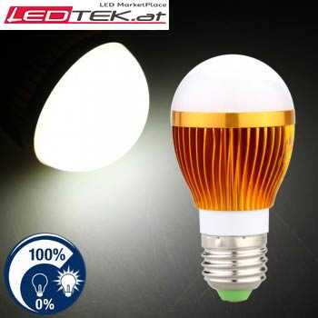 6W E27-LED-Lampe Dimmbar Warmweiss 560LM