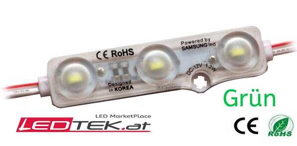 Samsung 3 LED Modul GRÜN für Werbeschilder
