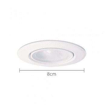 LED Einbauspot 8W 100° warmweiss schwenkbar - 10er-Pack 4 LED Einbauspot 8W 100° warmweiss schwenkbar - 10er-Pack – Bild 4