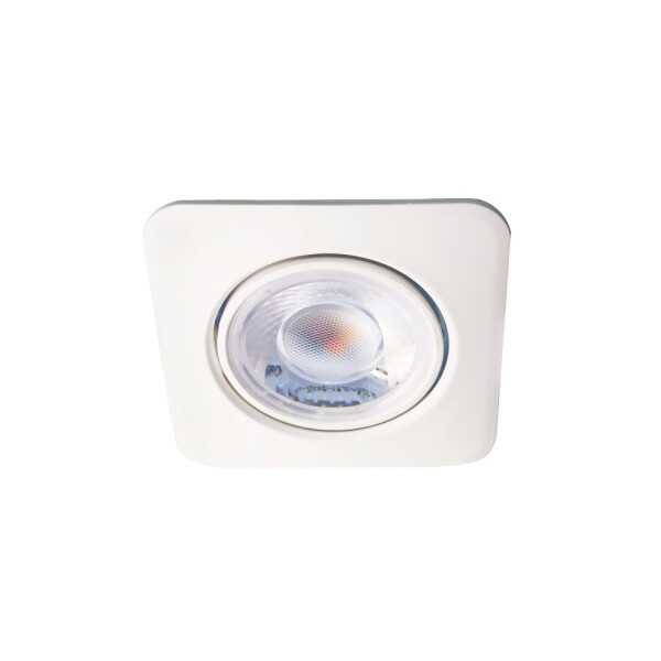 LED Einbauspot 8W 38° warmweiss schwenkbar eckig - 10er-Pack 2 LED Einbauspot 8W 38° warmweiss schwenkbar eckig - 10er-Pack – Bild 2