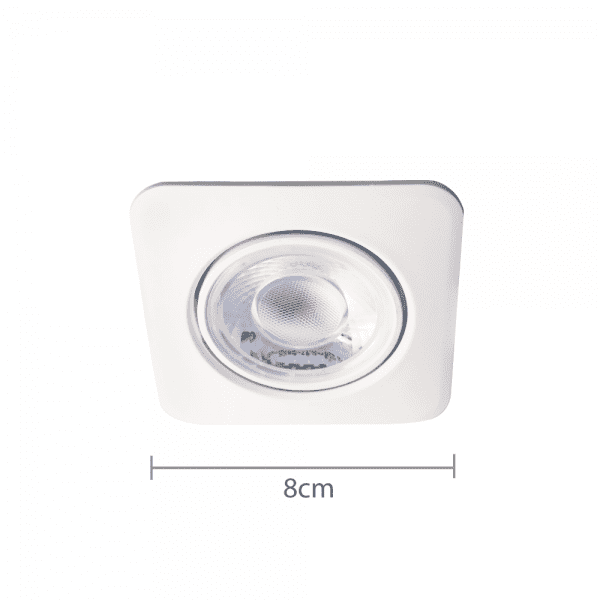 LED Einbauspot 8W 38° warmweiss schwenkbar eckig - 10er-Pack 5 LED Einbauspot 8W 38° warmweiss schwenkbar eckig - 10er-Pack – Bild 5
