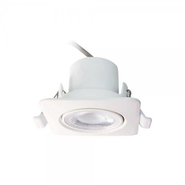 LED Einbauspot 8W 38° warmweiss schwenkbar eckig - 10er-Pack 6 LED Einbauspot 8W 38° warmweiss schwenkbar eckig - 10er-Pack – Bild 6