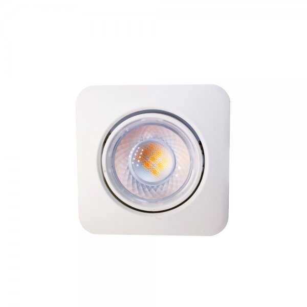 LED Einbauspot 8W 38° warmweiss schwenkbar eckig - 10er-Pack 4 LED Einbauspot 8W 38° warmweiss schwenkbar eckig - 10er-Pack – Bild 4